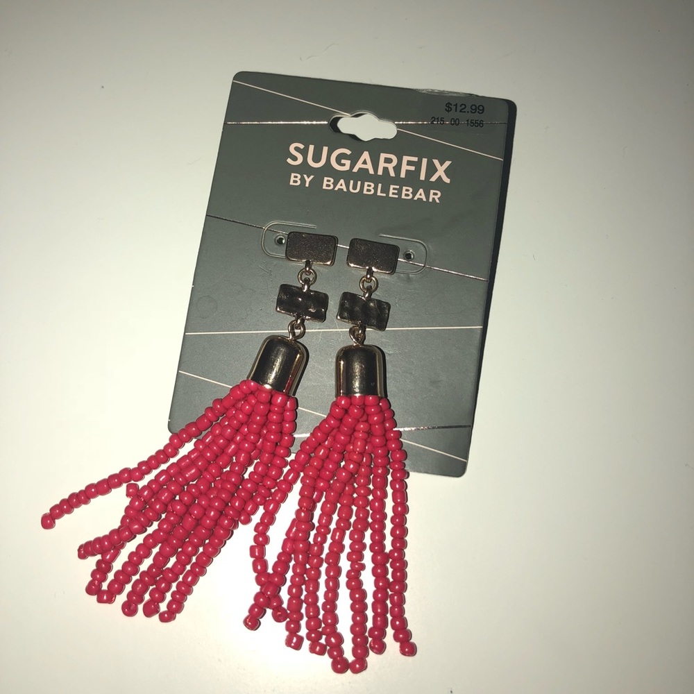 Red Baublebar earrings